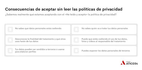 “He leído y acepto” ¿Qué asumimos al aceptar las。